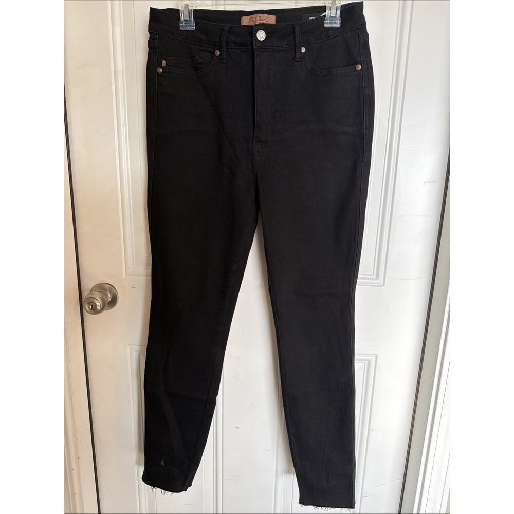 Judy Blue Jeans Womens 11 30 Black Skinny Fit Comfort Stretch High Waist